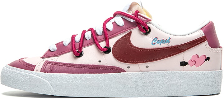 custom-shoes-women-nike-blazer-low-valentine-s-day-pink-graffiti