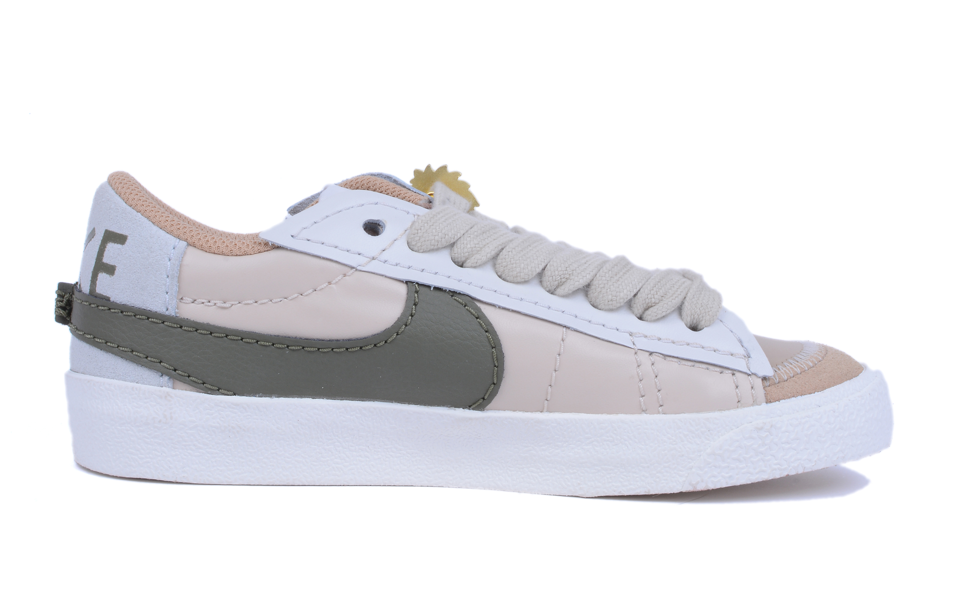 Order (W) [Sepatu Kustom] Nike Blazer Low 'Kuning Hijau Putih' DQ1470-105(Team42-蒲公英女款白绿黑)
