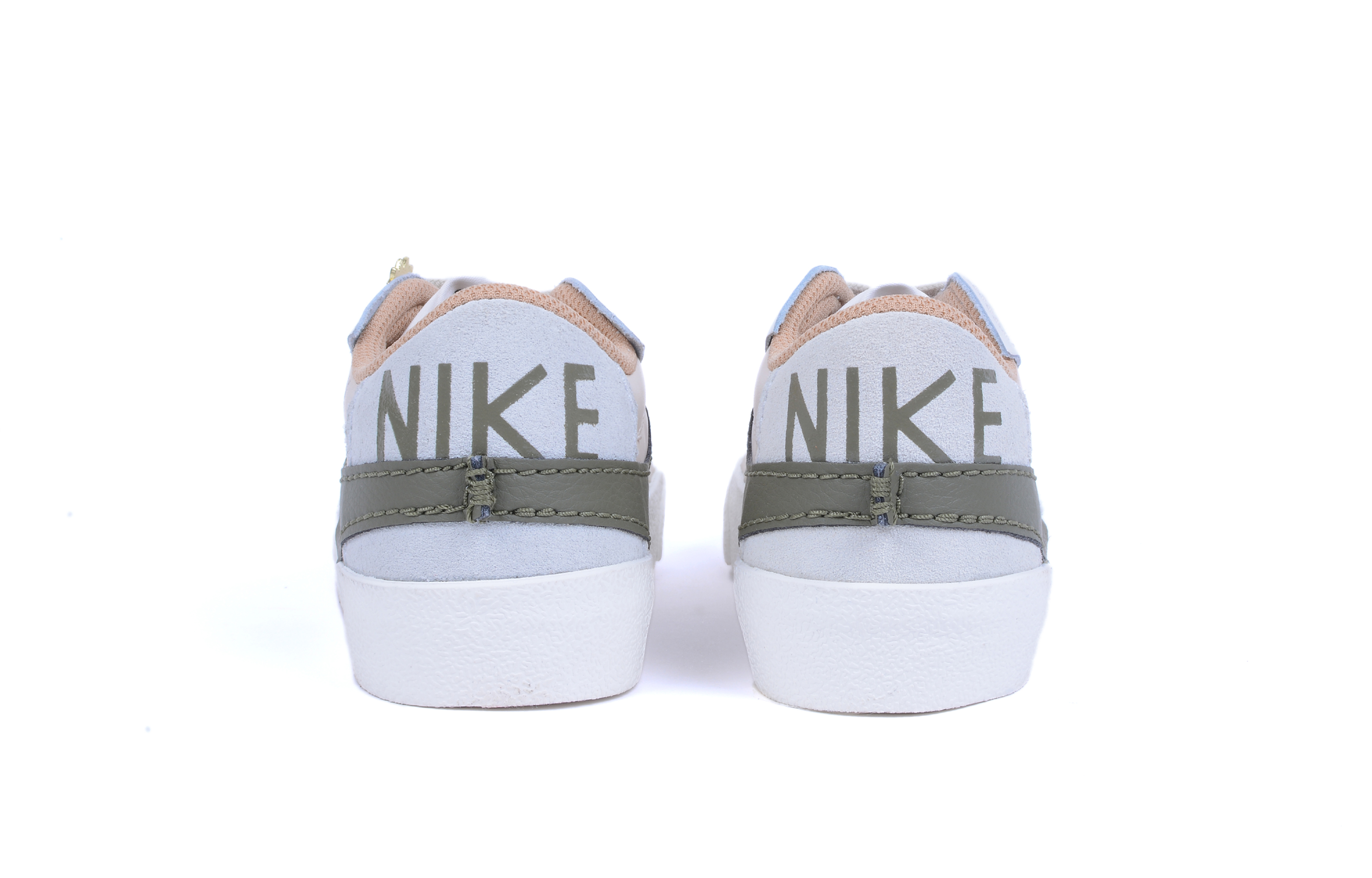Shop (W) [Sepatu Kustom] Nike Blazer Low 'Kuning Hijau Putih' DQ1470-105(Team42-蒲公英女款白绿黑)