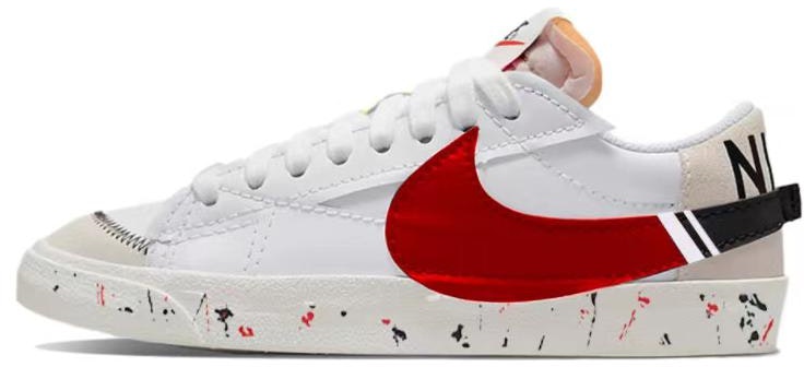 custom-shoes-women-nike-blazer-low-jumbo-graffiti-art-white-red-black