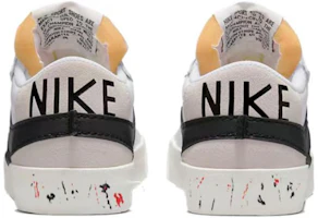 Shop 【定製球鞋】Nike Blazer Low Jumbo 潮流百搭 塗鴉藝術 復古休閒 防滑 低筒 板鞋 女款 白紅黑