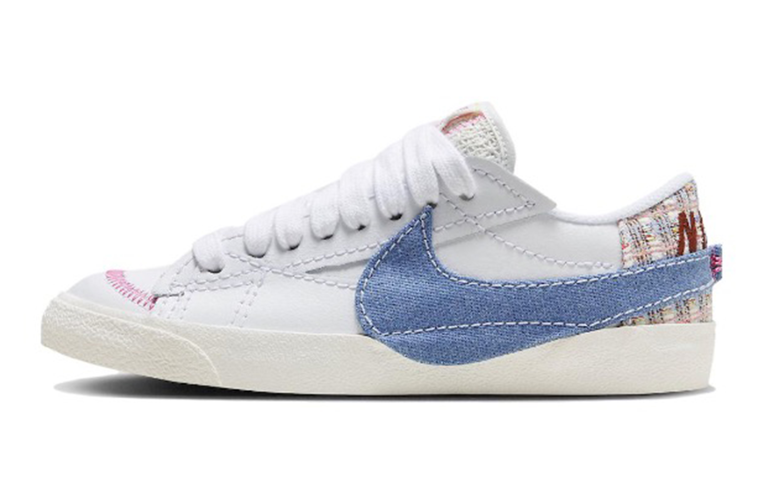 Details for (W) [Sepatu Custom] Nike Blazer Low Jumbo 'Pink Pastel-Biru' FJ7741-141(Team87-小香风女款粉蓝)