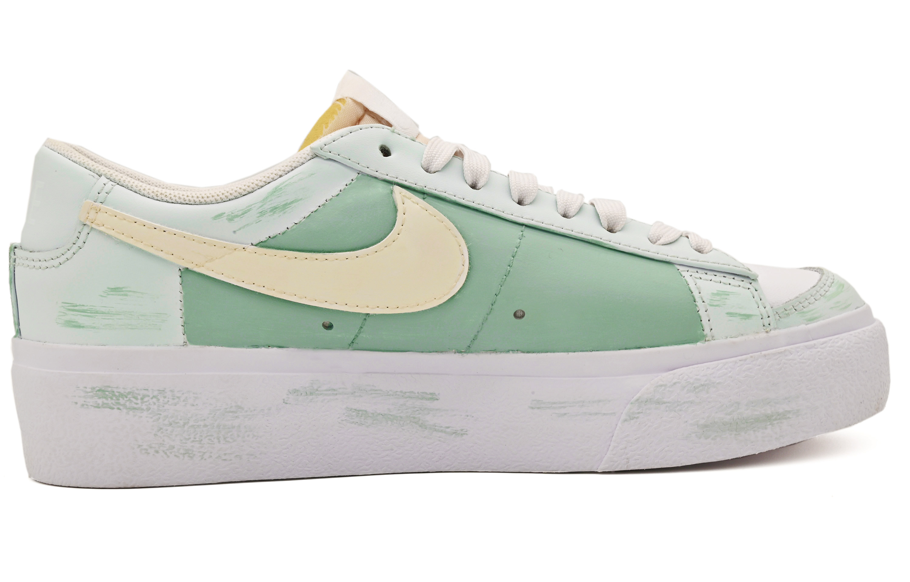 Order (W) 나이키 블레이저 로우 플랫폼 '민트 데이지' (커스텀) DJ0292-1009(Team77-(薄荷绿小雏菊)