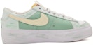 Order (W) 나이키 블레이저 로우 플랫폼 '민트 데이지' (커스텀) DJ0292-1009(Team77-(薄荷绿小雏菊)