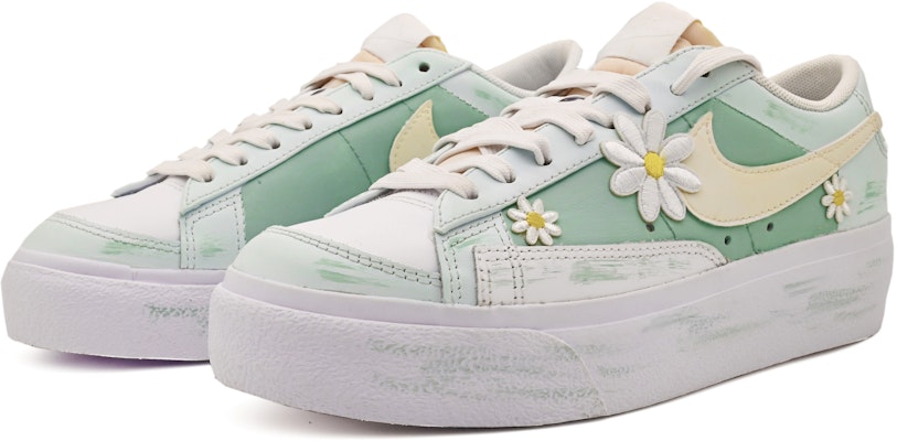 (W) 나이키 블레이저 로우 플랫폼 '민트 데이지' (커스텀) DJ0292-1009(Team77-(薄荷绿小雏菊) Lookbook (W) 나이키 블레이저 로우 플랫폼 '민트 데이지' (커스텀) DJ0292-1009(Team77-(薄荷绿小雏菊)