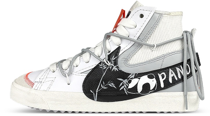 【訂製球鞋】Nike Blazer Mid '77 Jumbo 熊貓 國風 竹子 解構 筆刷 塗鴉 中筒 板鞋 女款 白黑灰 Buy 【訂製球鞋】Nike Blazer Mid '77 Jumbo 熊貓 國風 竹子 解構 筆刷 塗鴉 中筒 板鞋 女款 白黑灰