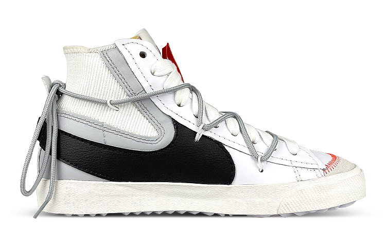 Order 【訂製球鞋】Nike Blazer Mid '77 Jumbo 熊貓 國風 竹子 解構 筆刷 塗鴉 中筒 板鞋 女款 白黑灰