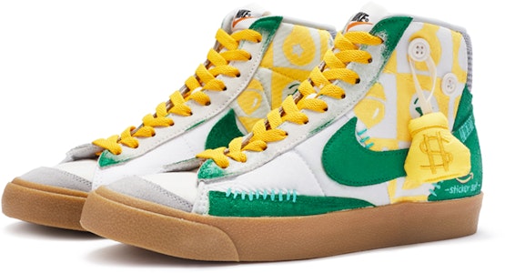 (W) カスタム ブレザーMID '77 LX イエローグリーン白 DR0977-119(TeamR-女款趣味贴纸黄绿白) Lookbook (W) カスタム ブレザーMID '77 LX イエローグリーン白 DR0977-119(TeamR-女款趣味贴纸黄绿白)