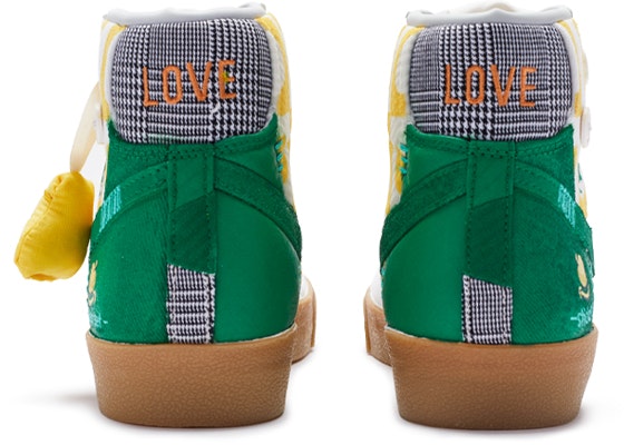 【定制球鞋】 Nike Blazer Mid '77 LX 趣味貼紙 手繪噴繪 低幫 板鞋 女款 黃綠白 Purchase 【定制球鞋】 Nike Blazer Mid '77 LX 趣味貼紙 手繪噴繪 低幫 板鞋 女款 黃綠白