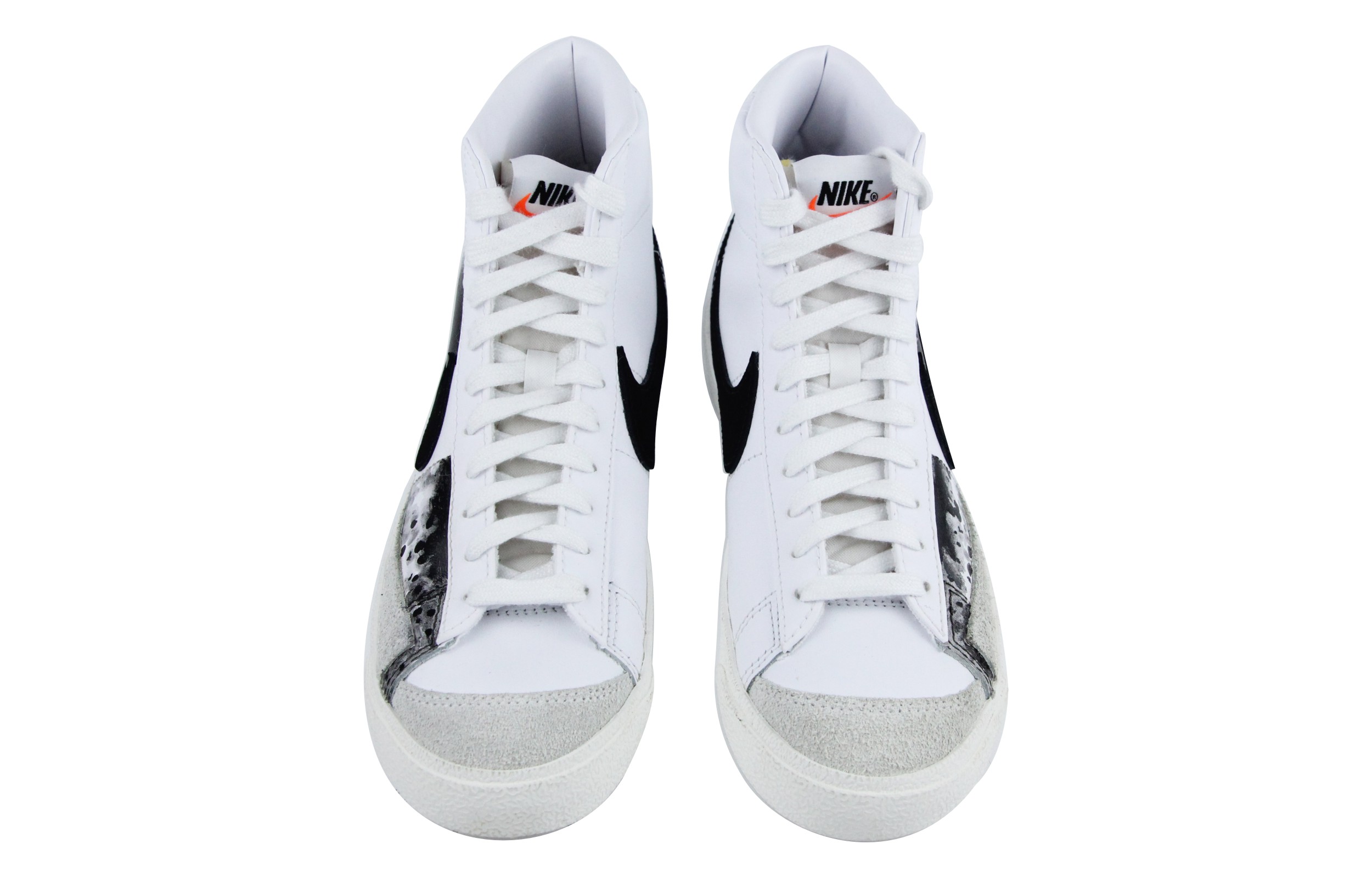 Shop (W) [Zapatos Personalizados] Nike Blazer Mid 'Negro Blanco' CZ1055-100(Team39-AMY61依恋)
