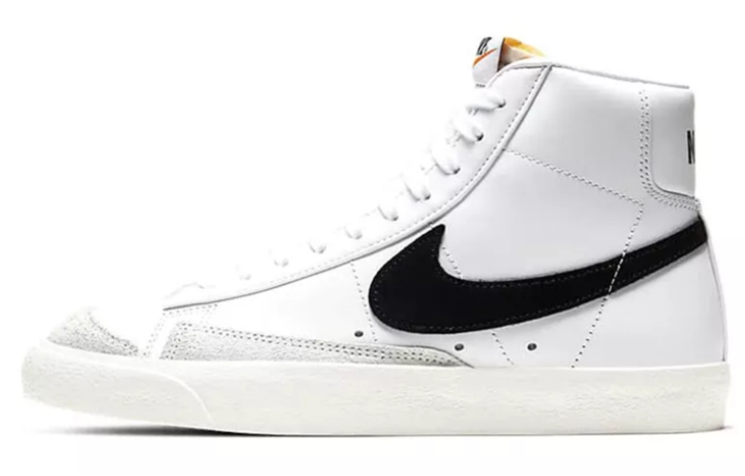 Sizing (W) [Zapatos Personalizados] Nike Blazer Mid 'Negro Blanco' CZ1055-100(Team39-AMY61依恋)