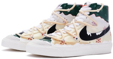 (W) Zapatillas Nike Blazer Mid "Navidad" Pintadas a Mano CZ1055-100(TeamR-圣诞雪松女款复古红绿) Lookbook (W) Zapatillas Nike Blazer Mid "Navidad" Pintadas a Mano CZ1055-100(TeamR-圣诞雪松女款复古红绿)