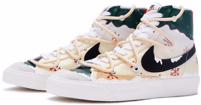 (W) 나이키 블레이저 미드 '크리스마스 커스텀 레드그린' (Nike Blazer Mid '크리스마스 커스텀 레드그린') CZ1055-100(TeamR-圣诞雪松女款复古红绿) Lookbook (W) 나이키 블레이저 미드 '크리스마스 커스텀 레드그린' (Nike Blazer Mid '크리스마스 커스텀 레드그린') CZ1055-100(TeamR-圣诞雪松女款复古红绿)