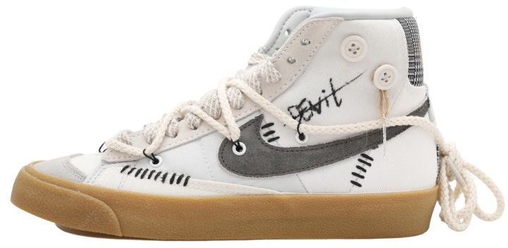 custom-shoes-women-nike-blazer-mid-demon-feather-black-white-grey