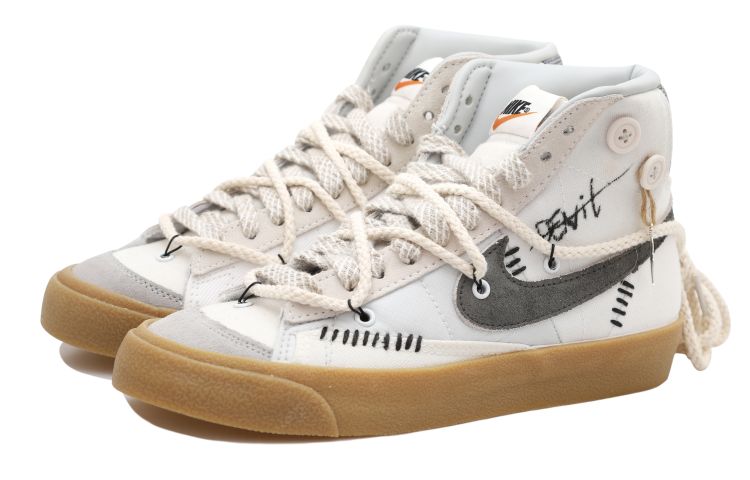 Lookbook (W) Zapatillas Nike Blazer Mid 'Pluma Demonio Negro Blanco Gris' DR0977-119(Team拾玖-恶魔之羽S-BOX）