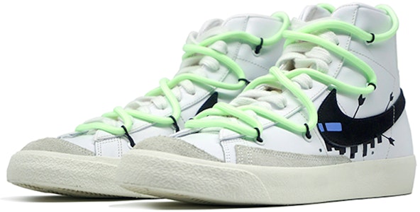 (W) Zapatillas Nike Blazer Mid 'Minecraft Personalizadas' CZ1055-100(Team-R-女款喷涂解构鞋带) Lookbook (W) Zapatillas Nike Blazer Mid 'Minecraft Personalizadas' CZ1055-100(Team-R-女款喷涂解构鞋带)