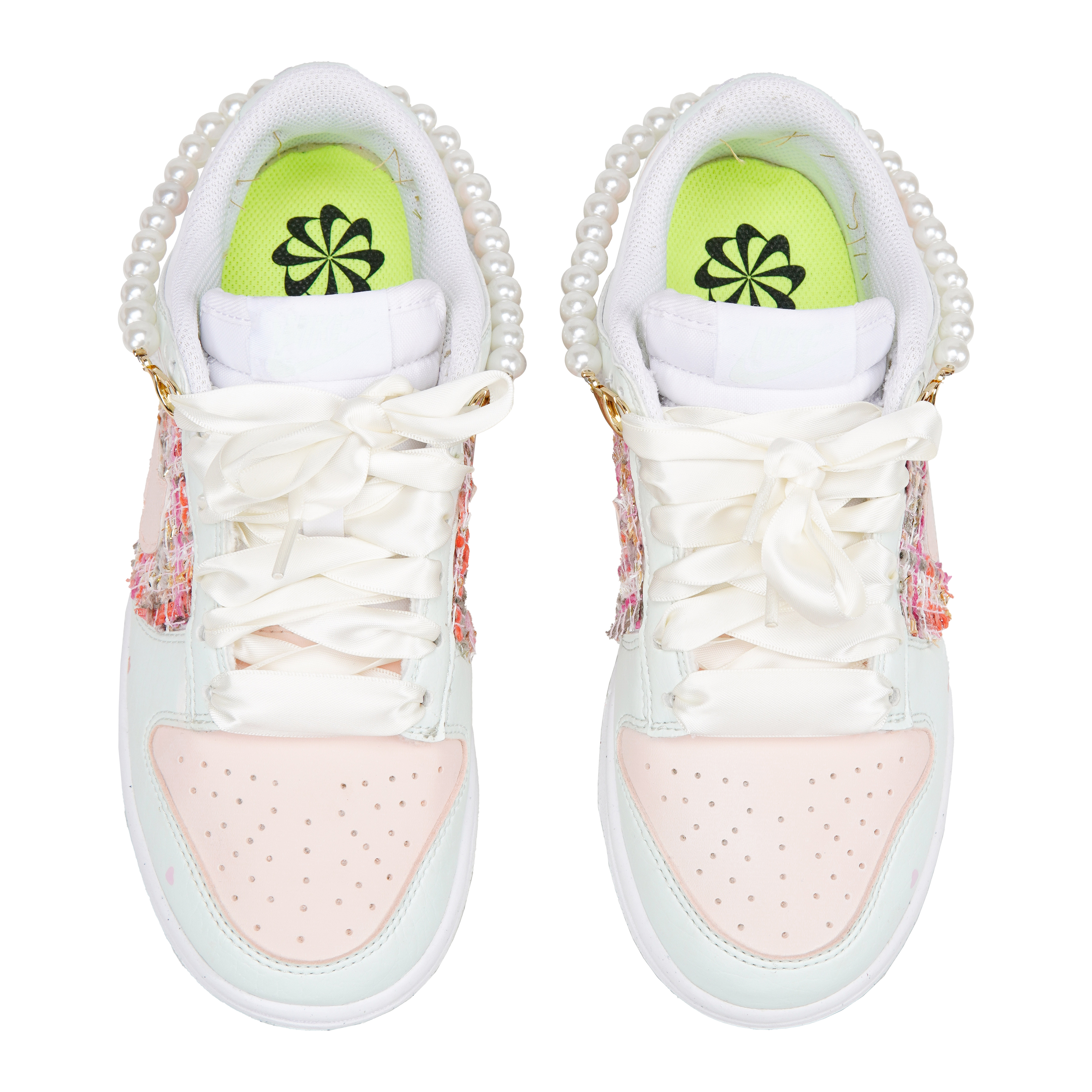 Purchase 【定制球鞋】Nike Dunk Low 小香風珍珠 茉莉花 夏日感 清爽百搭 低筒 板鞋 女款 淡粉綠