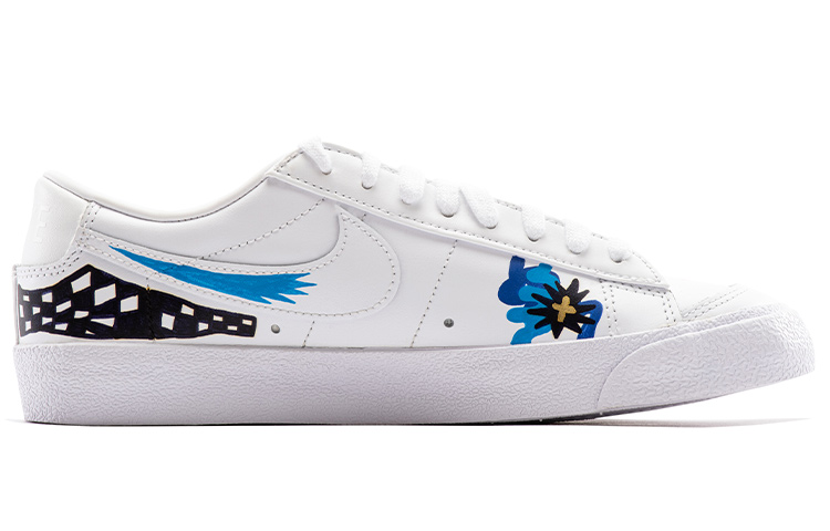 Order (W) Zapatillas Nike x cicidoge Blazer Low '77 (Multicolor) DC4769-101(Team29-女款涂鸦插画)