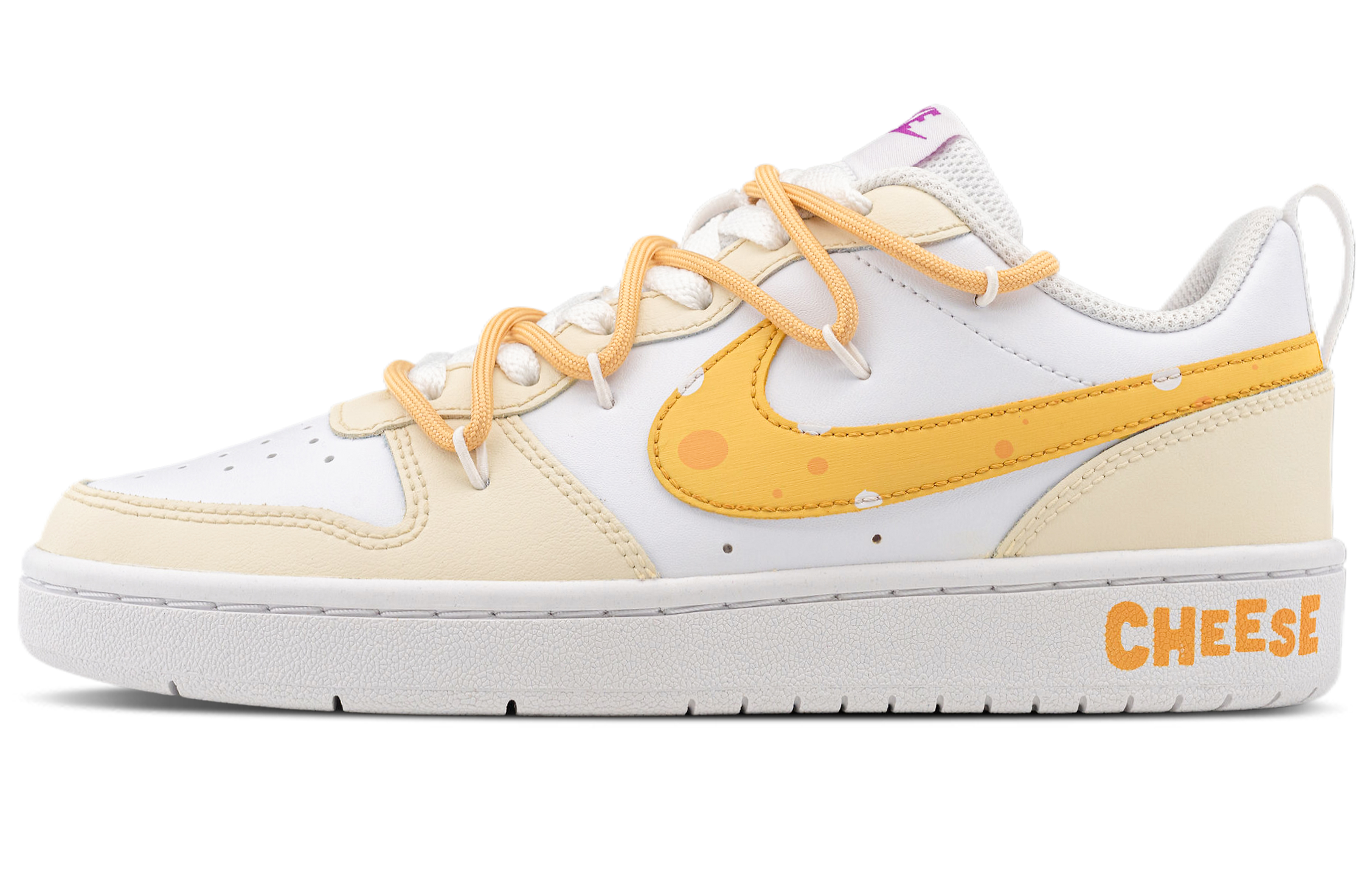 Buy (W) [Kasur Kasut] Nike Court Borough 2 'Perangkap Keju' DQ5979-100（Team拾陆-奶酪陷阱女款）