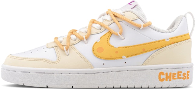 (W) 나이키 코트 버로우 2 '치즈 트랩' 커스텀 DQ5979-100(Team拾陆-奶酪陷阱女款) Buy (W) 나이키 코트 버로우 2 '치즈 트랩' 커스텀 DQ5979-100(Team拾陆-奶酪陷阱女款)