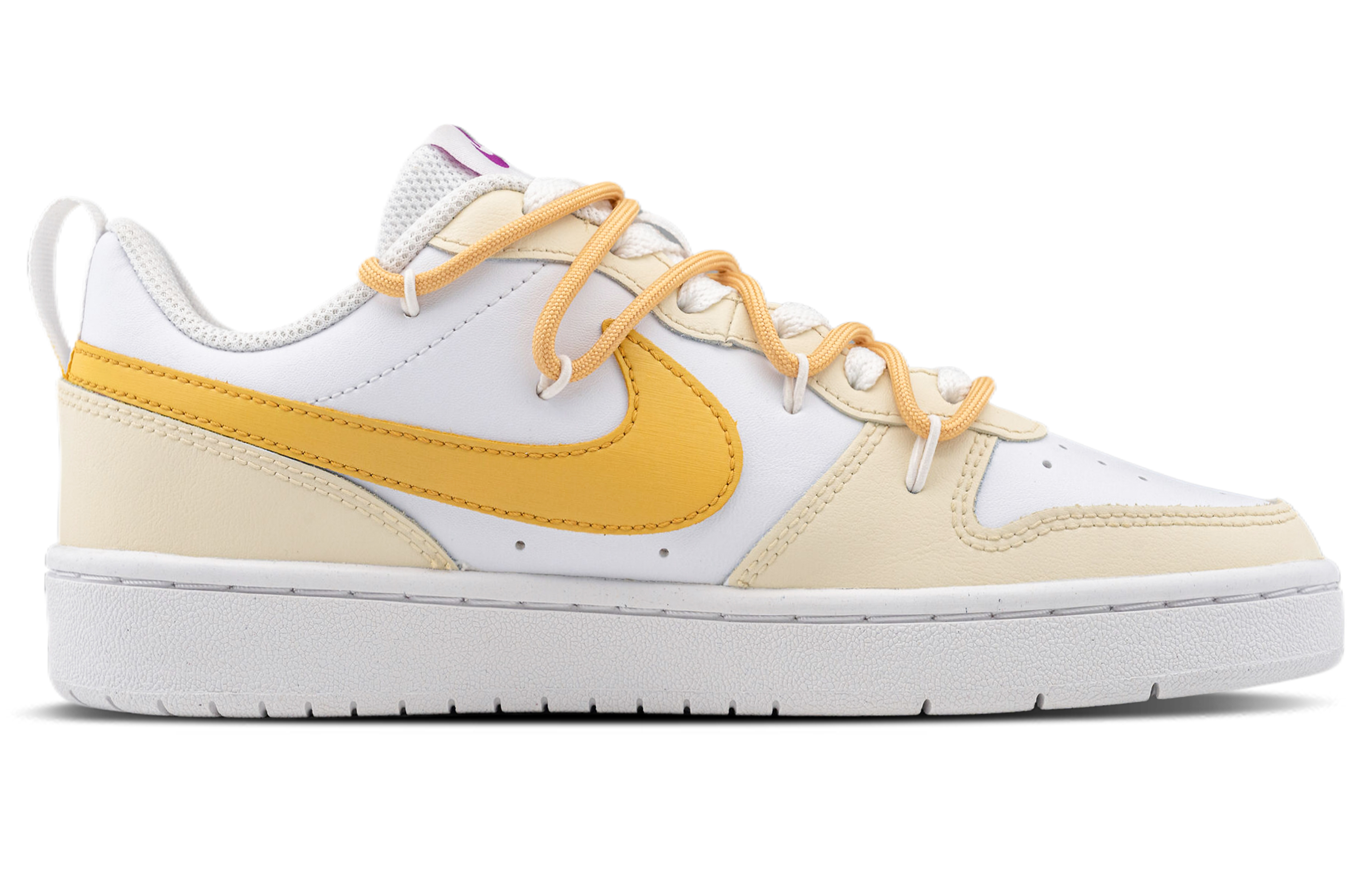 Lookbook (W) [Kasur Kasut] Nike Court Borough 2 'Perangkap Keju' DQ5979-100（Team拾陆-奶酪陷阱女款）