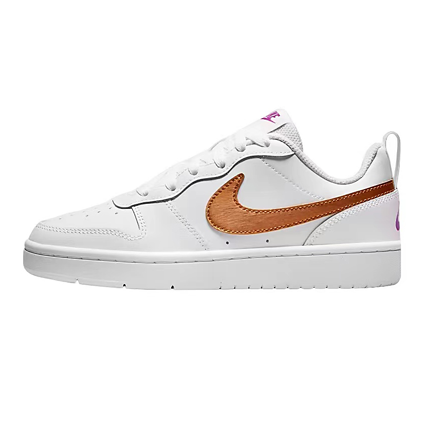 Sizing (W) [Kasur Kasut] Nike Court Borough 2 'Perangkap Keju' DQ5979-100（Team拾陆-奶酪陷阱女款）
