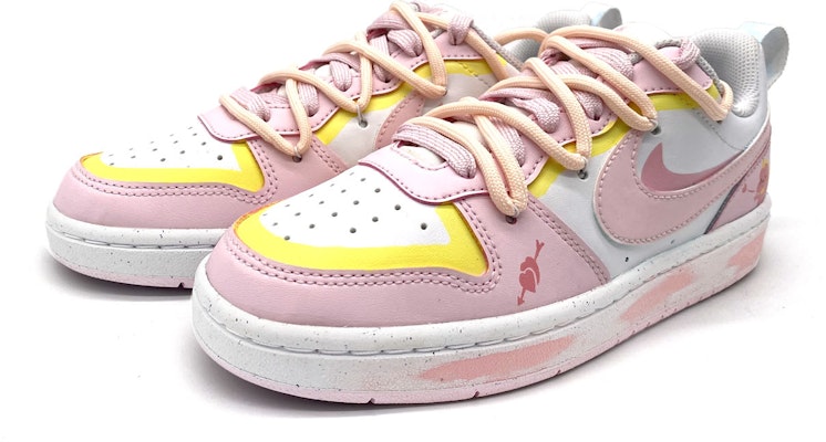 (W) カスタム ナイキ コート Borough 2 '白桃龍年' DQ0492-100(Team184-粉龙爱心) Shop (W) カスタム ナイキ コート Borough 2 '白桃龍年' DQ0492-100(Team184-粉龙爱心)