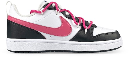 【定製球鞋】Nike Court Borough 2 解構 甜酷 撞色 舒適 減震防滑 低筒 板鞋 女款 黑粉 Order 【定製球鞋】Nike Court Borough 2 解構 甜酷 撞色 舒適 減震防滑 低筒 板鞋 女款 黑粉