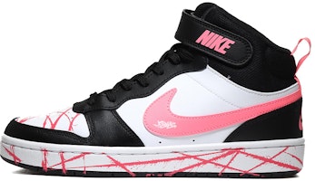 【定制球鞋】 Nike Court Borough 2 潑墨 解構 機能 復古潮流 時尚 耐磨 中幫 板鞋 女款 黑粉白 Buy 【定制球鞋】 Nike Court Borough 2 潑墨 解構 機能 復古潮流 時尚 耐磨 中幫 板鞋 女款 黑粉白