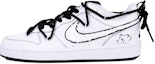 Buy 【客製化球鞋】 Nike Court Borough Vlad 線條狗狗 防滑減震 低筒 板鞋 女款 黑白