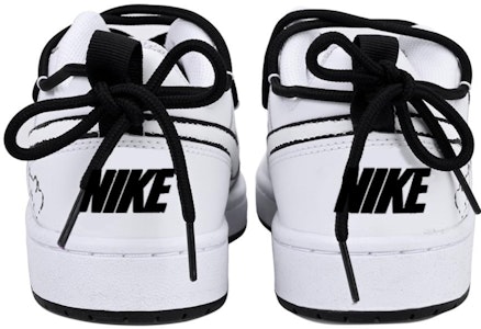【客製化球鞋】 Nike Court Borough Vlad 線條狗狗 防滑減震 低筒 板鞋 女款 黑白 Shop 【客製化球鞋】 Nike Court Borough Vlad 線條狗狗 防滑減震 低筒 板鞋 女款 黑白
