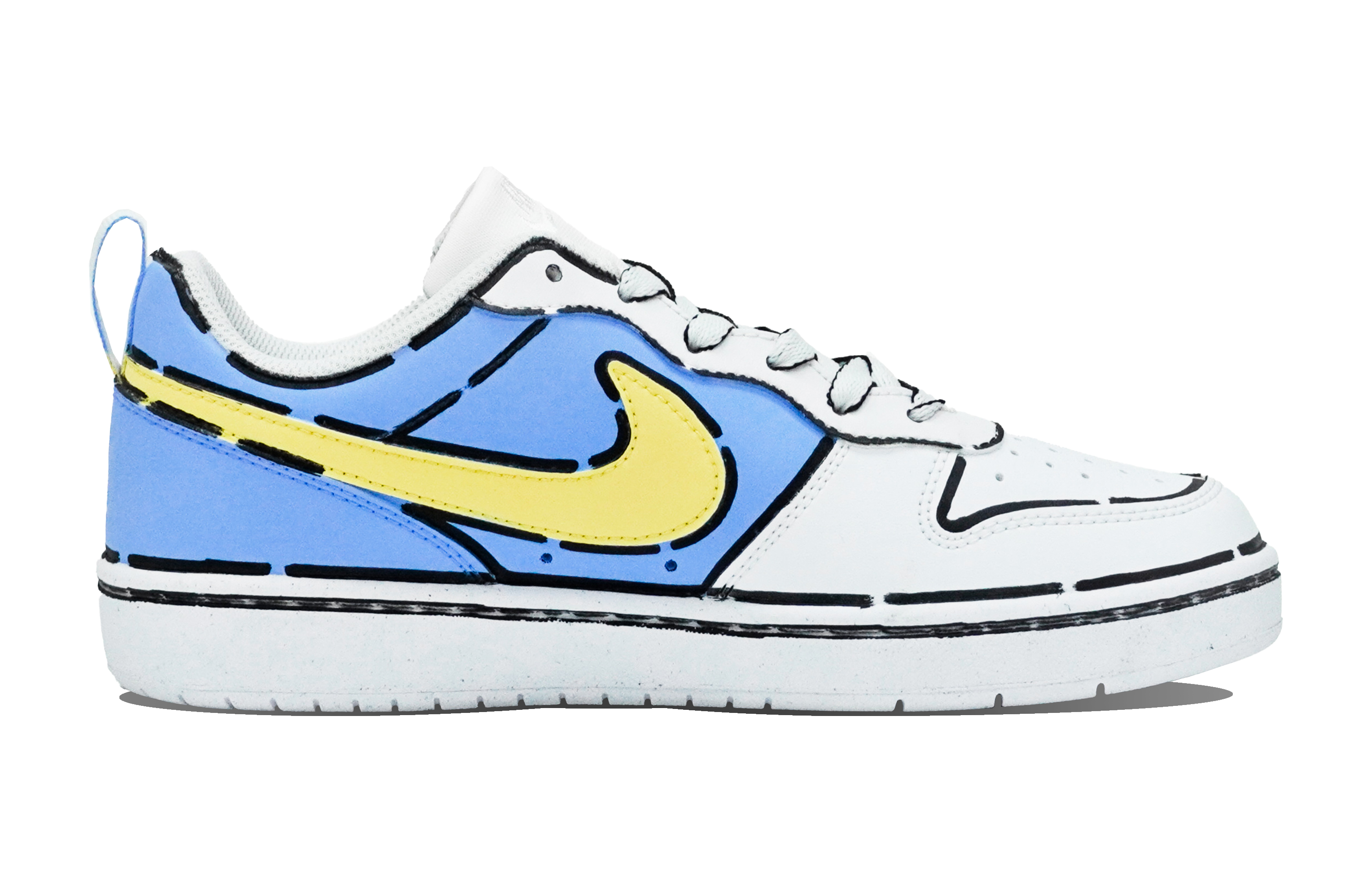 Shop (W) 나이키 코트 보로 '카툰 블루' (커스텀) BQ5448-100(Team14-飞天泡泡蓝S-Box)