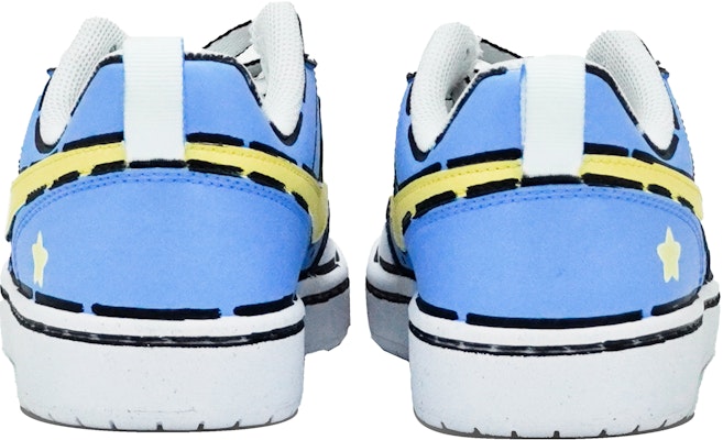 【定製球鞋】Nike Court Borough ABLOODING 飛天小偵探 泡泡 二次元混亂線條 撕漫風 卡通動畫 低筒 板鞋 女款 藍色 Details for 【定製球鞋】Nike Court Borough ABLOODING 飛天小偵探 泡泡 二次元混亂線條 撕漫風 卡通動畫 低筒 板鞋 女款 藍色