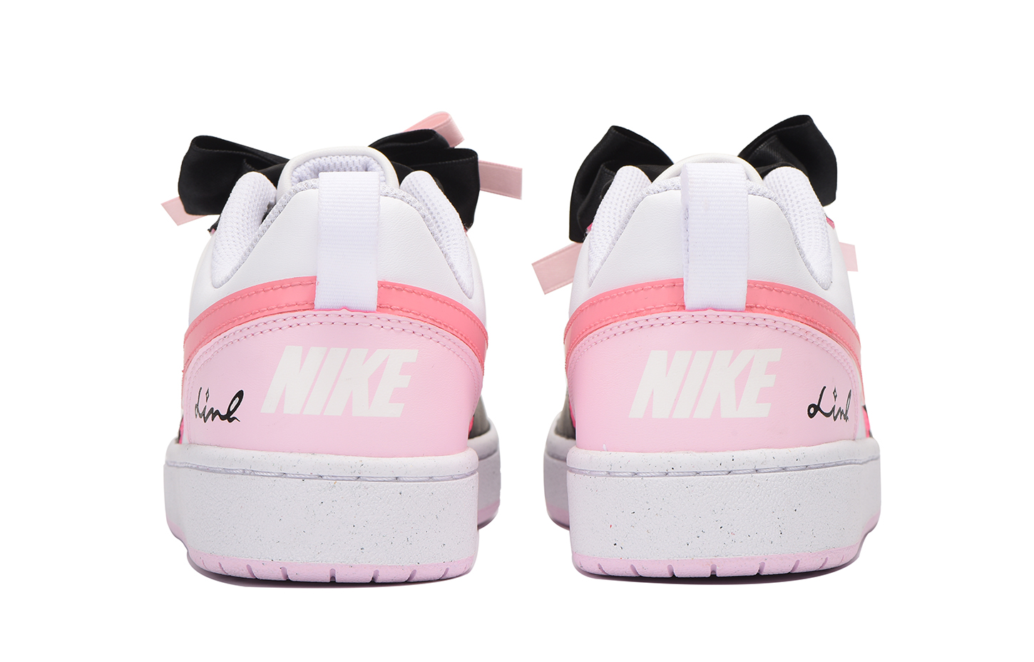 Purchase (W) [Kasut Custom] Nike Court Borough 'Chestnut Vibe Graffiti Hitam-Pink' DV5456-105(Team59-女款粉黑色三SBOX)