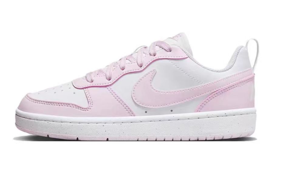 Sizing (W) [Kasut Custom] Nike Court Borough 'Chestnut Vibe Graffiti Hitam-Pink' DV5456-105(Team59-女款粉黑色三SBOX)