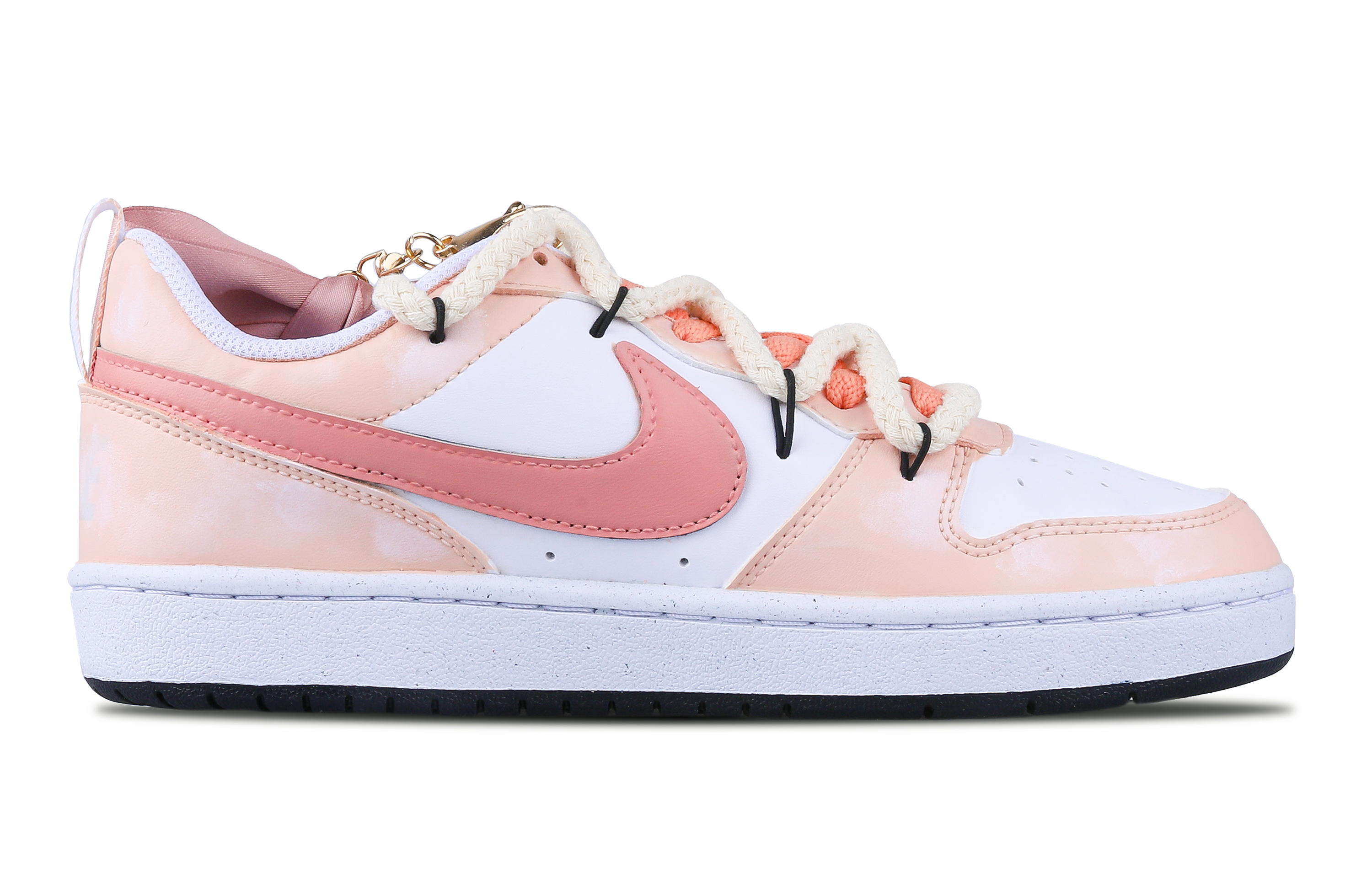 Lookbook (W) [Sepatu Kustom] Nike Court Borough 'Cinnamon Bow' DV5456-104(Team43-女款香奈蝴蝶结)
