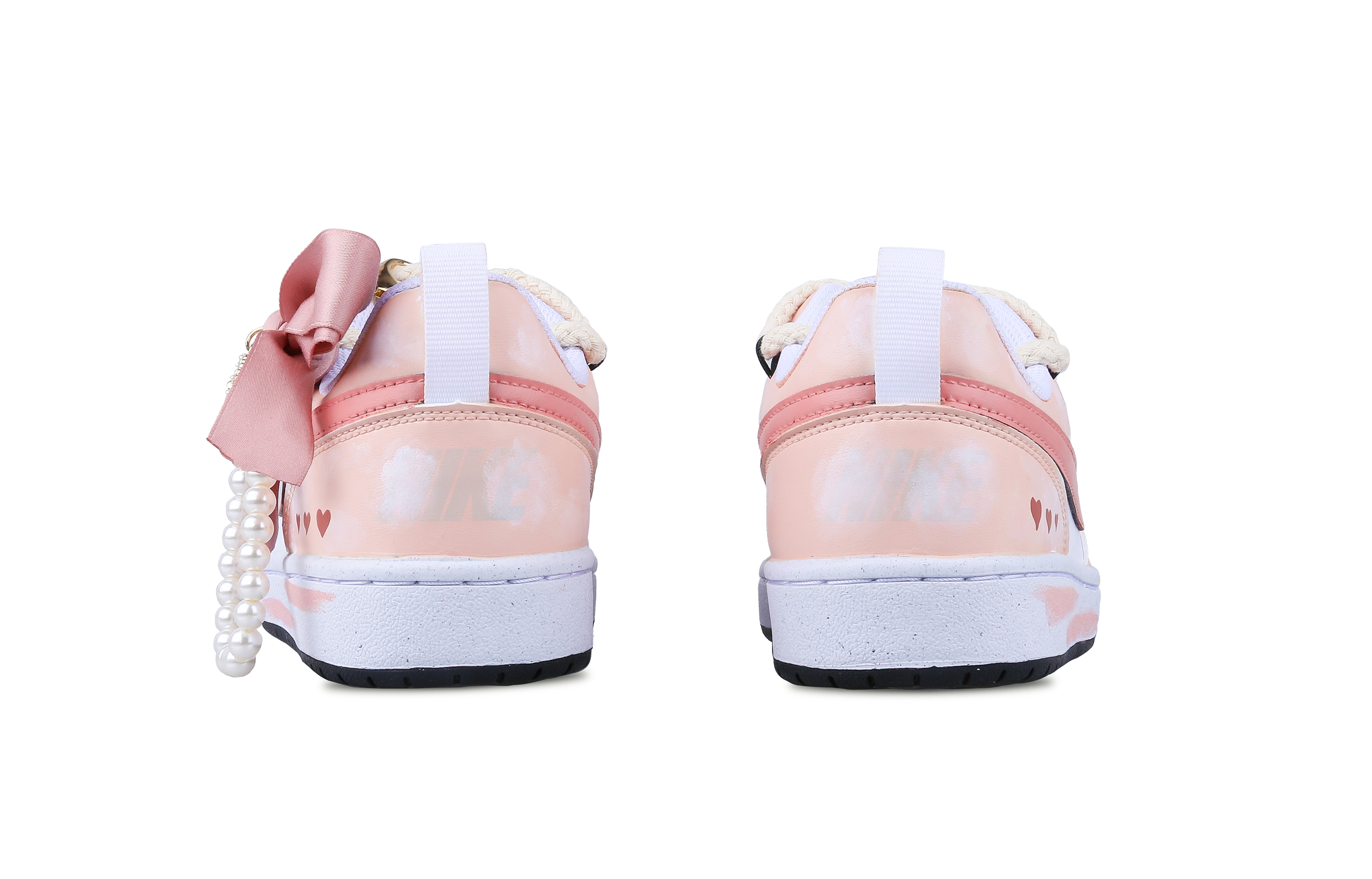 Purchase (W) [Sepatu Kustom] Nike Court Borough 'Cinnamon Bow' DV5456-104(Team43-女款香奈蝴蝶结)