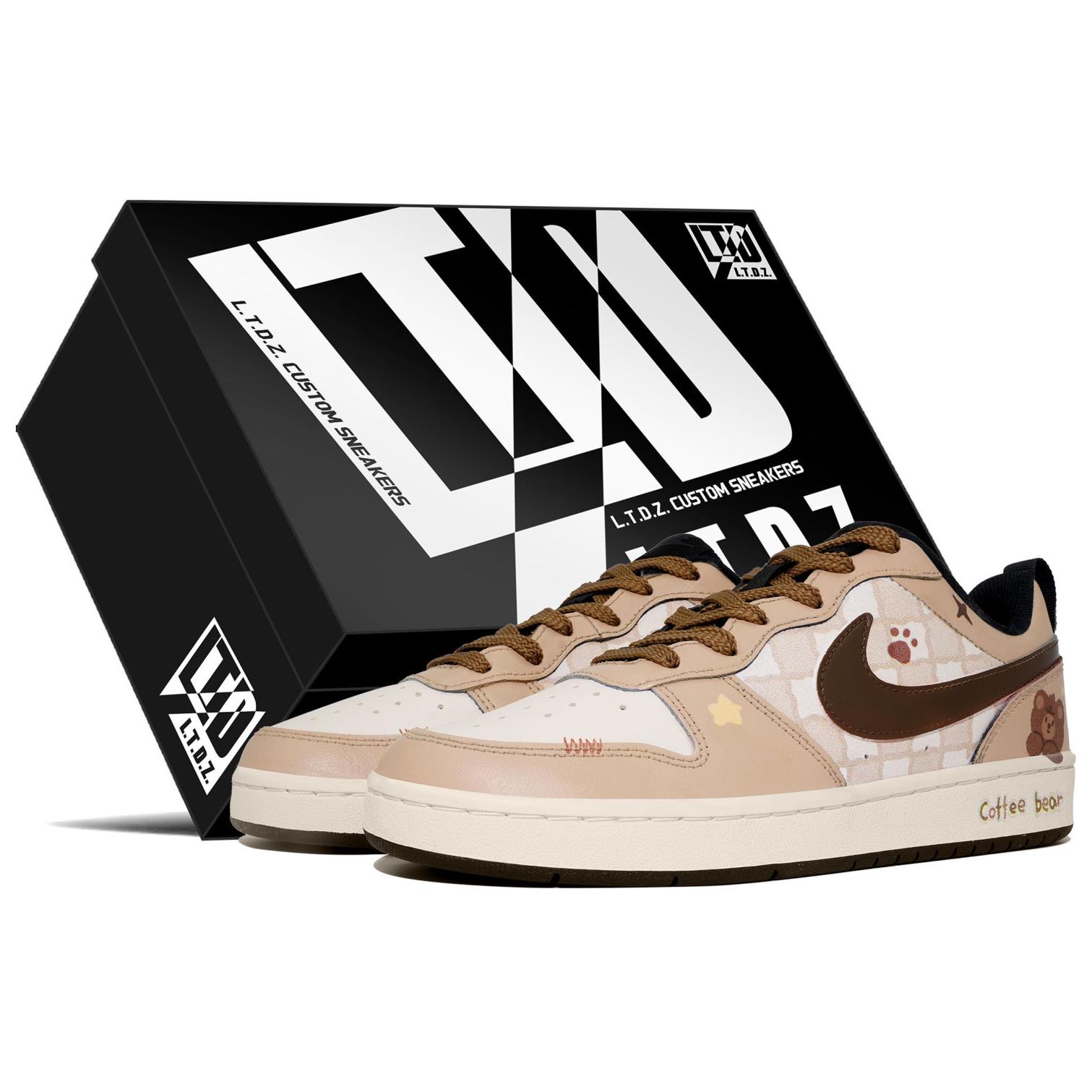 Buy (W) 나이키 코트 버로우 '커피 곰' (맞춤 제작) BQ5448-115(Team113-咖啡小熊S-BOX)