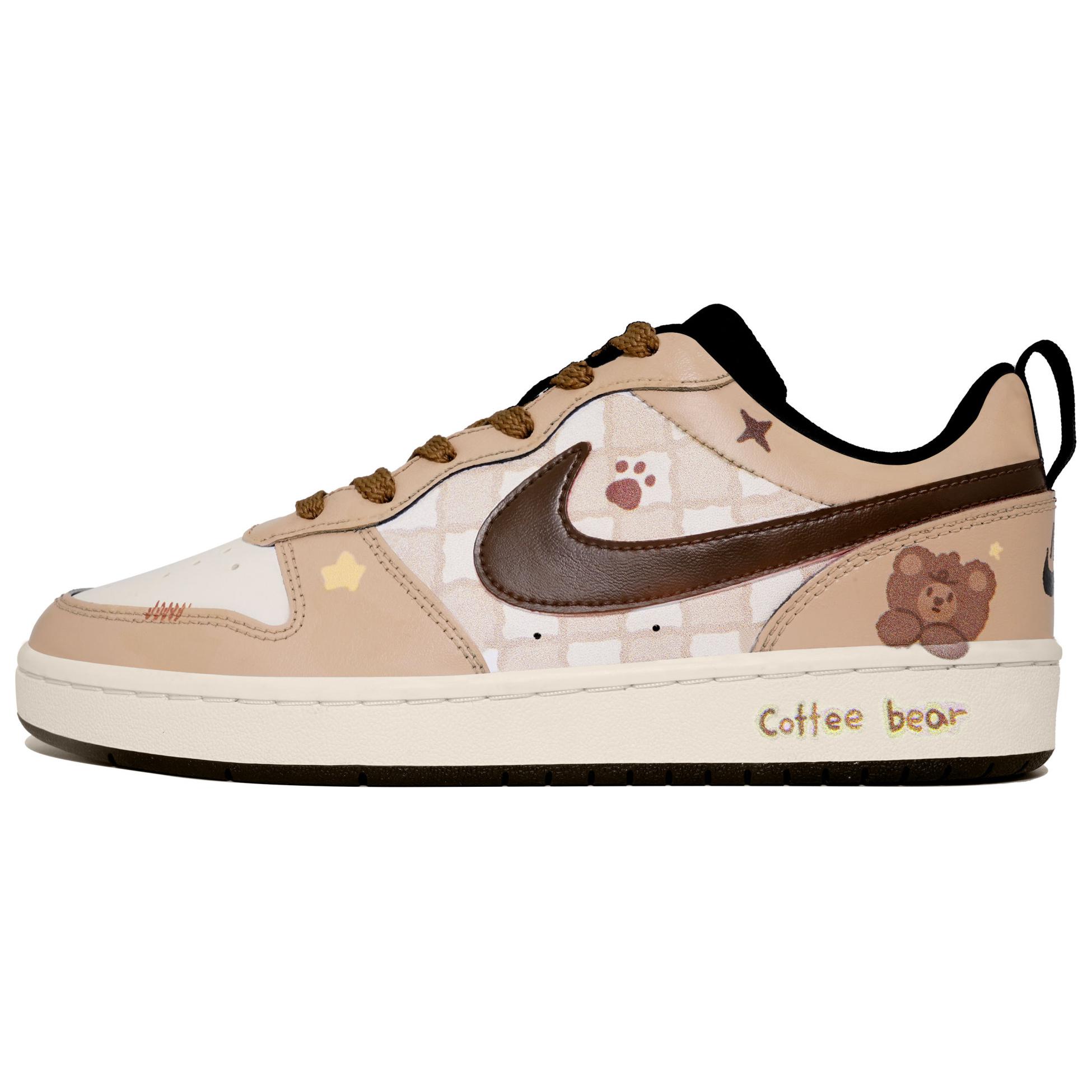 Order (W) 나이키 코트 버로우 '커피 곰' (맞춤 제작) BQ5448-115(Team113-咖啡小熊S-BOX)