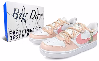 (W) Zapatillas Nike Court Borough "Rosa Melocotón" BQ5448-100(Team187-粉色简约小龙龙) Order (W) Zapatillas Nike Court Borough "Rosa Melocotón" BQ5448-100(Team187-粉色简约小龙龙)
