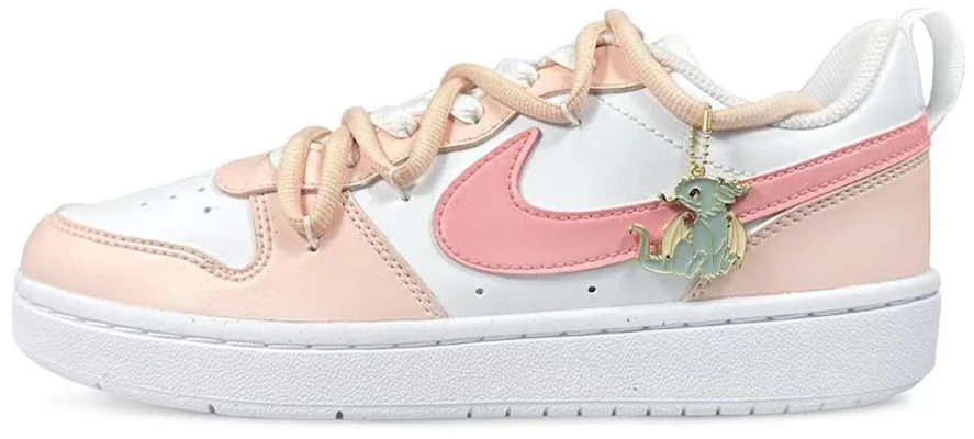 (W) 나이키 코트 보로 '피치 핑크 코페르니쿠스' (커스텀) BQ5448-100(Team187-粉色简约小龙龙) Lookbook (W) 나이키 코트 보로 '피치 핑크 코페르니쿠스' (커스텀) BQ5448-100(Team187-粉色简约小龙龙)