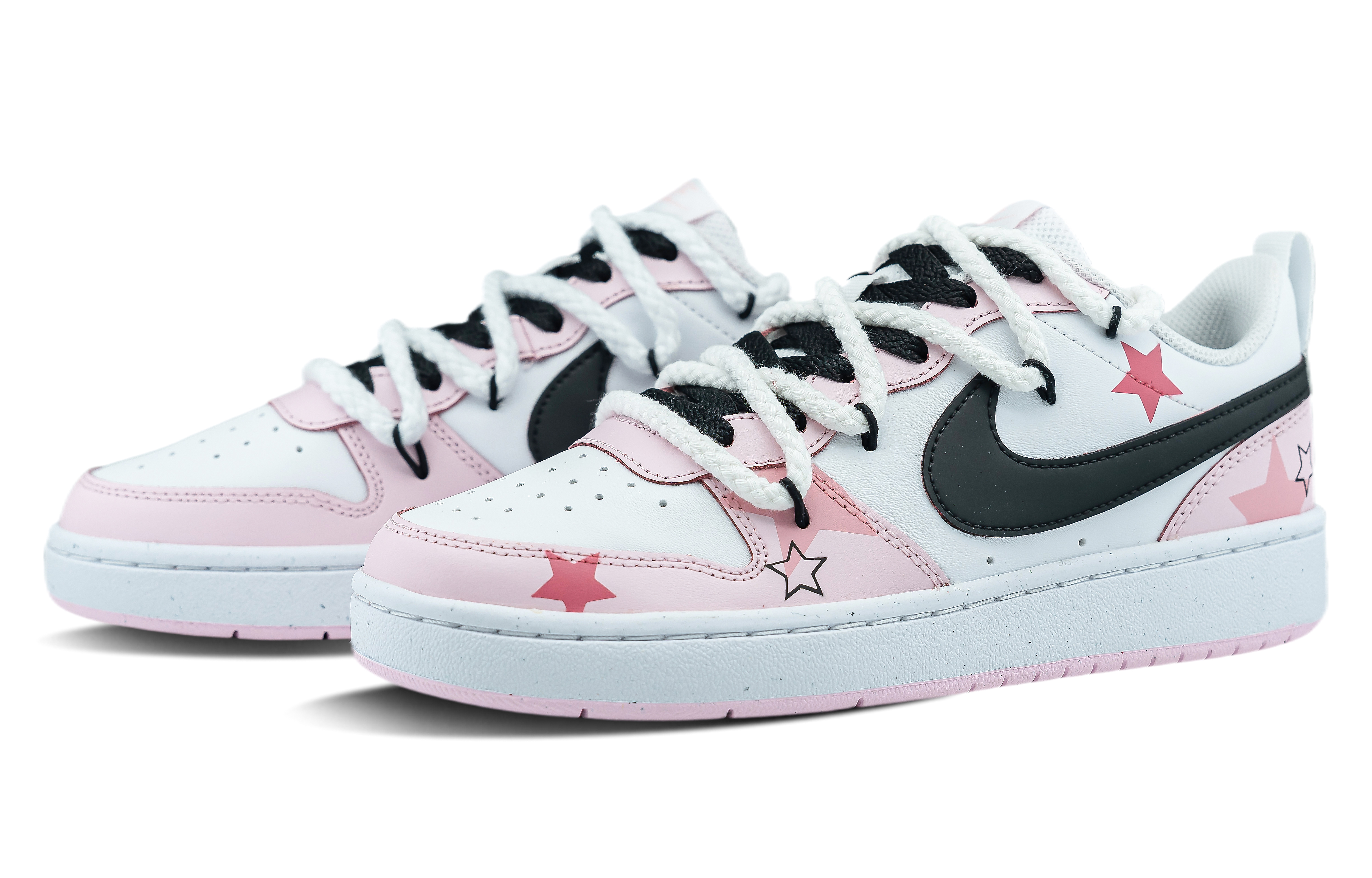 Purchase (W) Zapatillas Nike Court Borough 'Peekaboo Rosa Dulce Estrella' DQ0492-100（Team拾陆-甜粉星梦女款特殊礼盒）