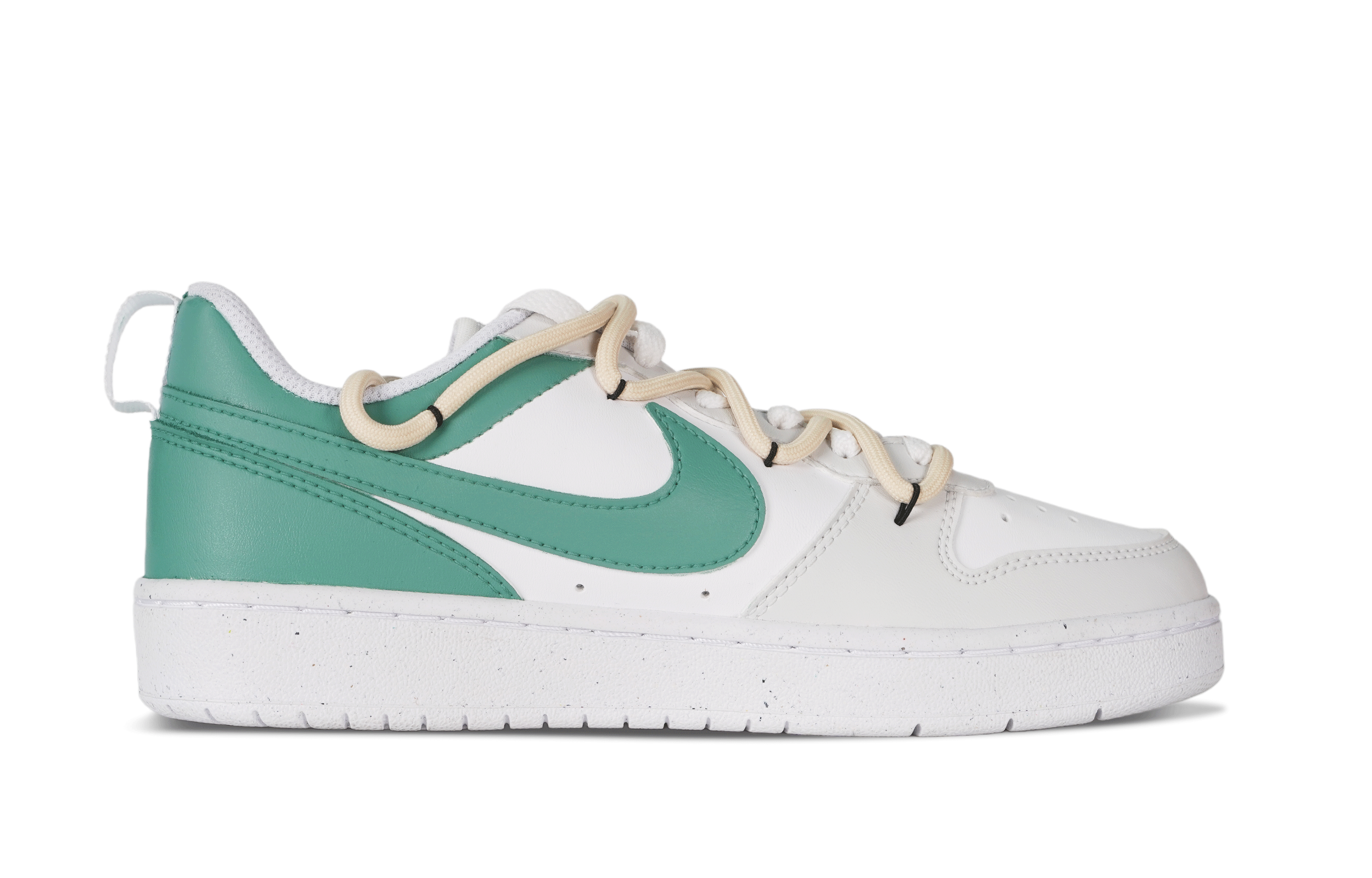 Lookbook (W) [Sepatu Custom] Nike Court Borough 'Putih-Hijau Deconstructed' DV5456-106(Team86-xx)