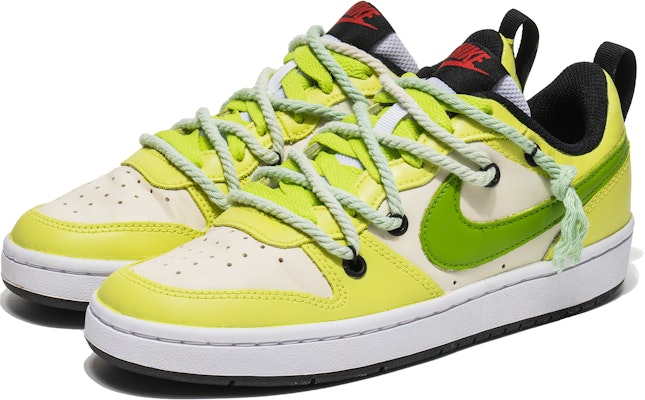【訂製球鞋】 Nike Court Borough 低筒2 牛油果 夏日風情 休閒 萬用 板鞋 女款 白綠 Order 【訂製球鞋】 Nike Court Borough 低筒2 牛油果 夏日風情 休閒 萬用 板鞋 女款 白綠