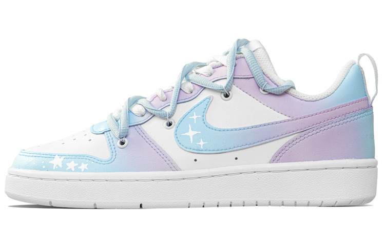 Buy (W) 나이키 코트 보로우 로2 '블루핑크 그라데이션 별' BQ5448-100(Team127-)