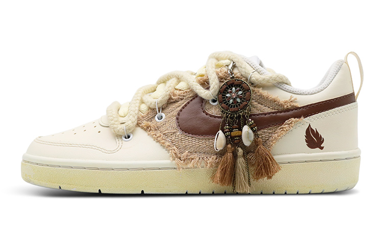 Buy (W) [定制鞋款] 耐克 Court Borough Low 2 '波西米亚追梦者' BQ5448-100(Team8-女款波西米亚米棕)