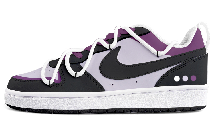 [Custom Shoes] (W) Nike Court Borough Low 2 'Black Purple'