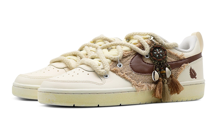 Lookbook (W) [定制鞋款] 耐克 Court Borough Low 2 '波西米亚追梦者' BQ5448-100(Team8-女款波西米亚米棕)