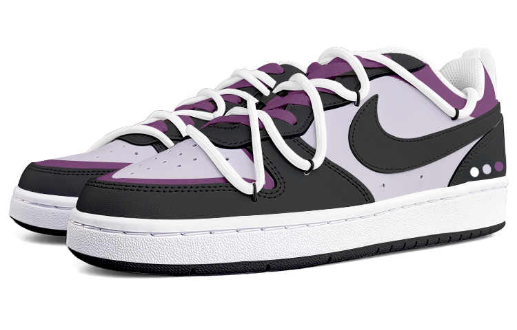 [Custom Shoes] (W) Nike Court Borough Low 2 'Black Purple' 圖 3