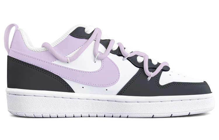 Lookbook (W) Zapatillas Nike Court Borough Low 2 'Negro Púrpura Relámpago' BQ5448-100(Team13-黑紫闪电)